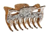 L. Erickson Large Classic Jaw Clip - Marble Brown