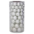 69 Ct Glass Ornament Tub - Silver