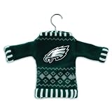 Pack of 3 NFL Philadelphia Eagles Sweater Christmas Ornaments on Hangers
