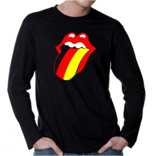 Coole-Fun-T-Shirts Herren T-Shirt Deutschland WM 2010 Fußball Worldcup Fussball schwarz_langarm Gr.L