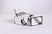 Belts for Men, CrystalMX US Belts Buckle Fashion Leather Smooth Striped Belt with A Hole Puncher for Men, White