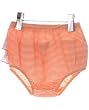 Baby Lulu Birds Organic Orange Stripe Diaper Cover 3m