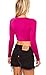 Vivian's Fashions Top - Crop Top, Long Sleeve