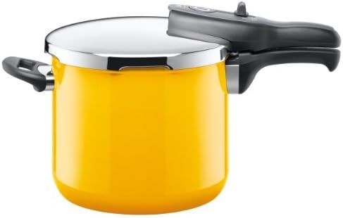 Silit Sicomatic t-plus pressure cooker, without insert, 6.5l, Silargan, Crazy Yellow, also suitable for induction, 8207173314