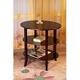3-Tier Oval End Table