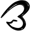 0 Gauge Black Acrylic Broken Heart Taper