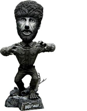 NECA Universal Monsters Wolfman Black & White Head Knocker