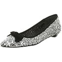 Beverly Feldman Women's Secret Sequined Dress Flat,Black,8 M