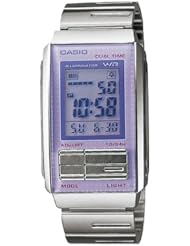 Casio #LA201W-6A Womens Futurist Metal Band Alarm Chronograph Watch
