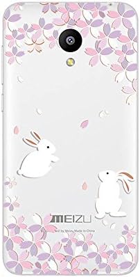 For Meizu M3 Note Case,Soft Ultra-Thin TPU Mobile Phone Cases Silicone Back Cover Shell Protective Skins Flowers Rabbits Pattern (7022#3)