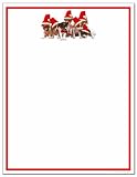 Christmas Puppies Christmas Letterhead
