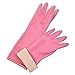 KLOUD City®Large Size Rubber Premium WaterProof Non-slip Gloves for doing the dishes/washing/clearning (Pink 1 pair)