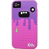 Case-Mate iPhone 4 CREATURES: Monsta Case, Pink / Purple クリーチャーズ モンスタ シリコン ケース, ピンク / パープル CM015461
