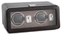 Wolf Designs 4526-517 Brown Double Watch Rotator with Cover