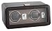 Wolf Designs 4526-517 Brown Double Watch Rotator with Cover