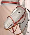 Quality Classic Leather Snaffle Bridle with Laced Reins