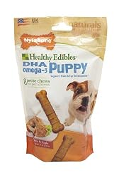 Nylabone Healthy Edibles Puppy Chews, Lamb and Apples Flavor, Petite Size, 8-Count Pouch