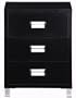 Ethan 3 drawer Chest, 3-DRAWER, BLACK