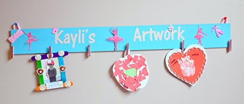 Nursery Decor/Kids wall art/Custom Personalized Kids art display/ kids art holder- BallerinaTheme