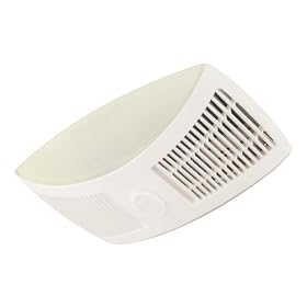 Hunter 80500 Bathroom Fan with Nightlight and Heater, White