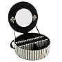 Audrey Round Striped Jewelry Box