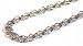 Jewelry : 14k White Gold 5mm Double Link Charm Bracelet, 7.25