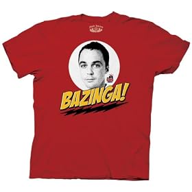 Big Bang Theory - Bazinga Adult T-shirt in Red