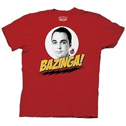 Big Bang Theory - Bazinga Adult T-shirt in Red