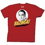 Big Bang Theory - Bazinga Adult T-shirt in Red