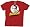 Big Bang Theory - Bazinga Adult T-shirt in Red, Size: Small
