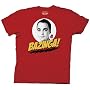 Big Bang Theory - Bazinga Adult T-shirt in Red