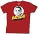 Big Bang Theory - Bazinga Adult T-shirt in Red