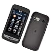 LG Vu Plus GR700 (AT&T) Rubberized Snap-On Protector Hard Case, Black
