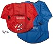 Majuscule-tablier A Manches 6-9 Ans Bleu