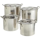 Star Crafts 8 Piece Stainless Steel Stock Pot Set