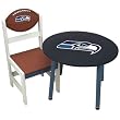 Seattle Seahawks NFL Childrens Wooden Table (23(Dia)x17")"