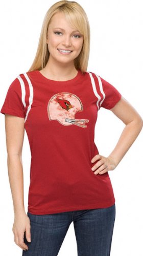 Arizona Cardinals Women's Vintage Helmet Tee, Large