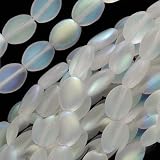 Czech Glass Flat Smooth Oval 8mm X 6mm 