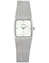 Skagen Womens 380XSSS1 Sports Patterned Mesh in SilverWatch