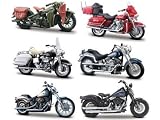 Set of 6- Harley-Davison Motorcycles Series 26 1/18