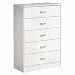 Marina 5-Drawer Chest - Pure White