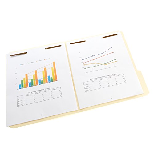 AmazonBasics Manila File Folders with Fasteners Letter Size (50 Pack