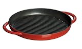 Review Staub 1203003 / Staub XO Round Grill with two Handles, 10 1/4 Inch, Pimento Red