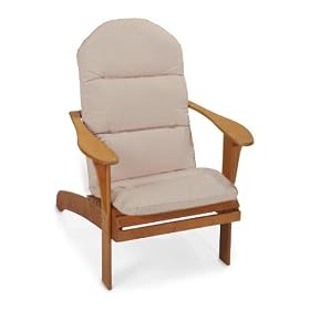 20.5w Outdoor Chair Cushion For Montauk Adirondack, 2Hx20.5Wx49D, VELLUM SUNBRLLA by