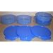 Tupperware Flat Bottom Cereal Bowl Set of 4, 2 Cup Capacity, Blue