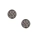 Doctor Who Women's Seal of Rassilon Engraved Stud Earrings