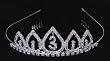 Quinceanera Tiara - Silver Toned - 1 and 3/4in.