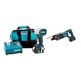 Makita LXT5 18-Volt Lithium-Ion Cordless Impact Driver and 7/8-Inch Rotary Hammer Kit