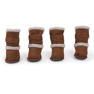 Chestnut Sherpa Dog Booties