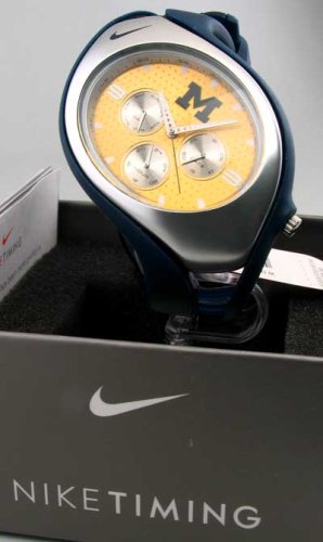 Nike Triax Swift 3i Analog NCAA University of Michigan Team Watch - Navy/Maize - WD0034-435